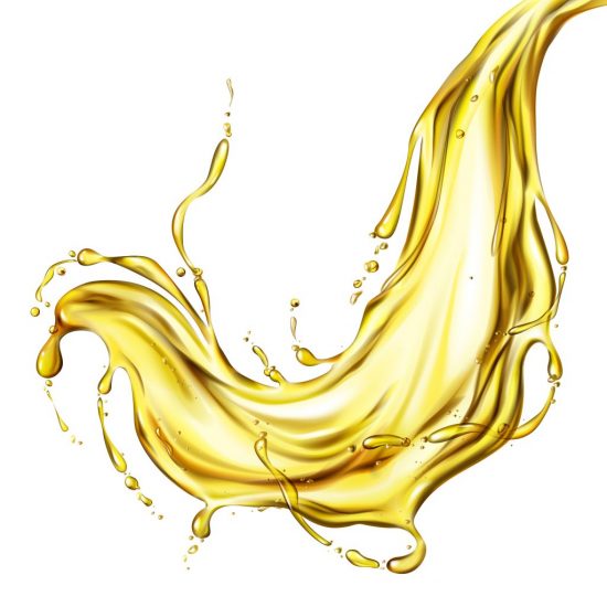 Extra virgin vegetable oil splash realistic vector